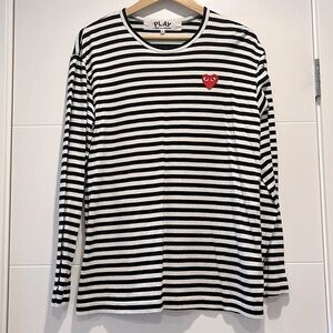 Comme des Garcons PLAY striped tee